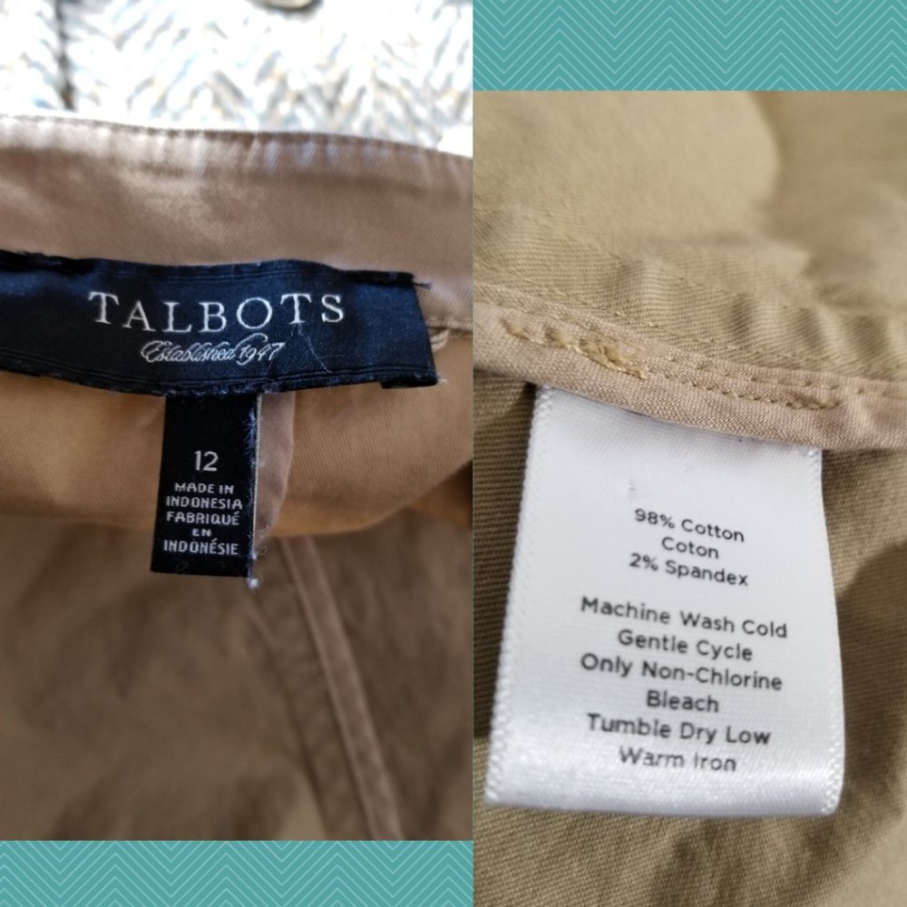 Talbots Tan Ruffle Front Boxy Fit Jacket - Picture 6 of 6